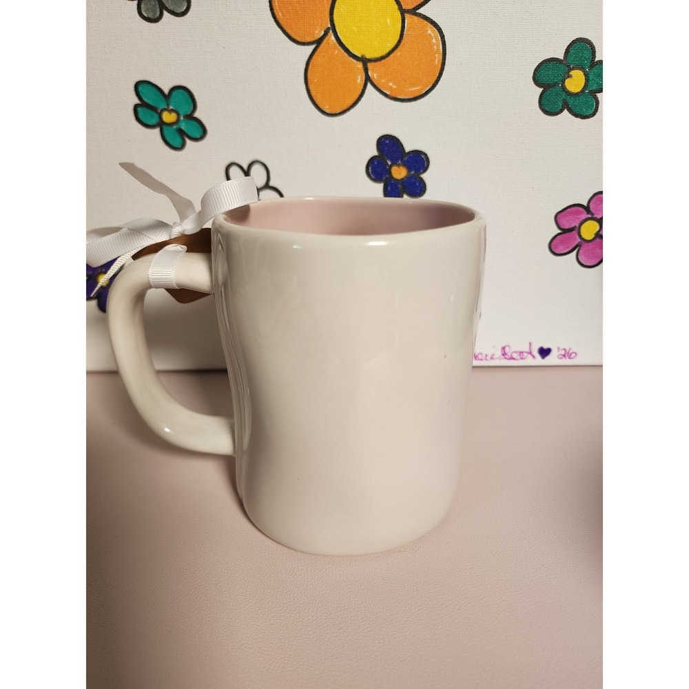 Rae Dunn Disney BAMBI Ceramic Mug Pink Interior Butterfly NWT Artisan - Picture 3 of 7